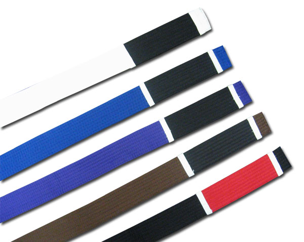 ilustración de las cintas de colores usadas en el BJJ